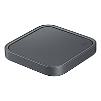 Samsung Wireless Charger Single 15W Fast Charging 2.0, Grigio Scuro