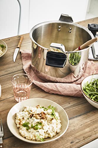 طنجرة ضغط من تيفال | اوثينتيك 10 لتر | ستانلس ستيل | 5 انظمة امان | جميع مصادر الحرارة بما في ذلك الحث | ضمان لمدة عامين | P0531634