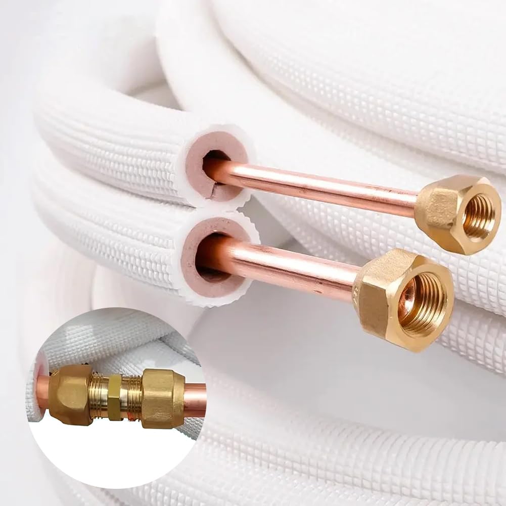 2 Nippli Doppi In Ottone 1/4" - Per Tubi Rame, Riscaldamento E Idraulica - Foto 7