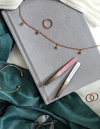 Slanted Tweezer Pince biseautée rose épilation visage poil