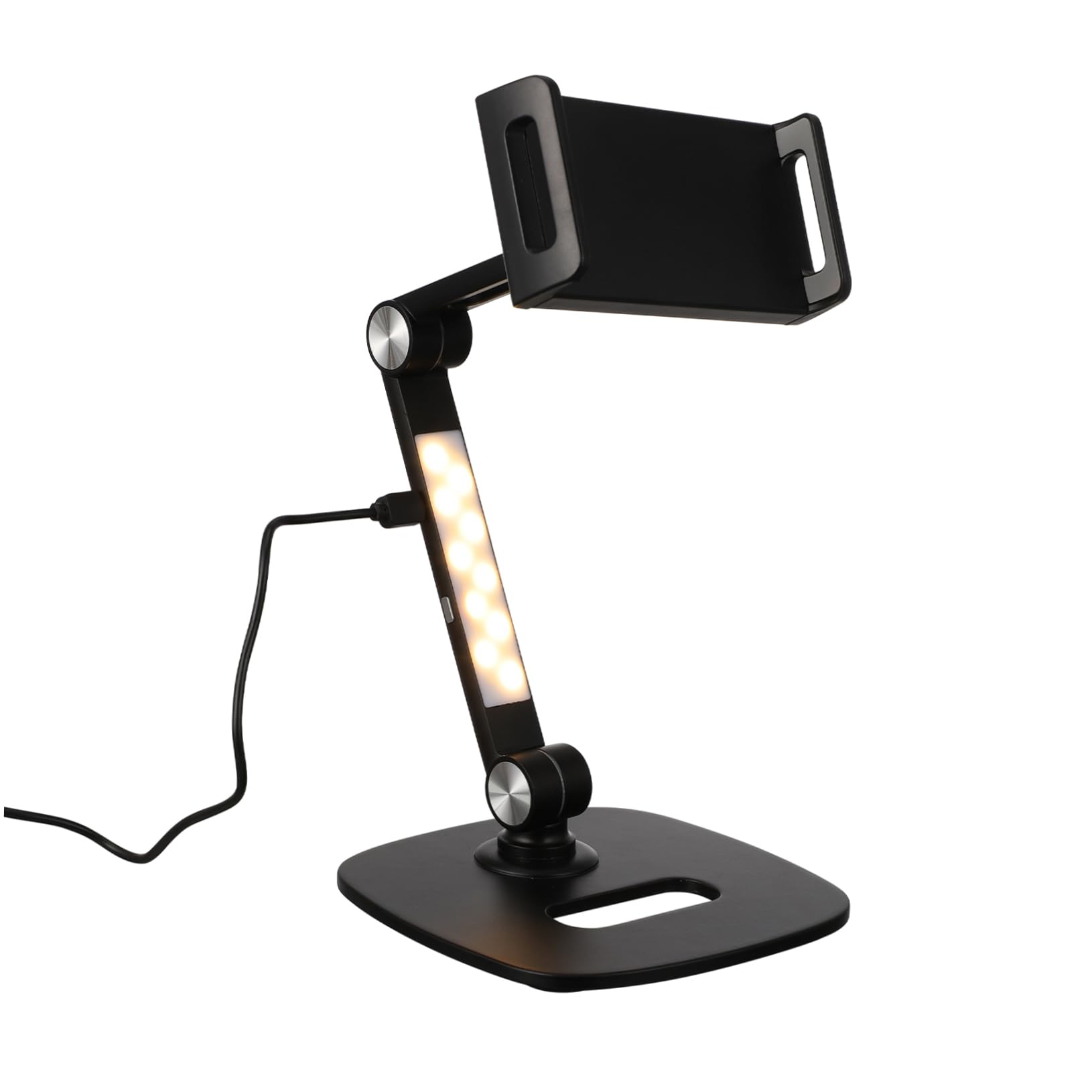 DOITOOL Supporto per Tablet in Materiale di Supporto per Telefono Regolabile da Tavolo Compatto e Pratico