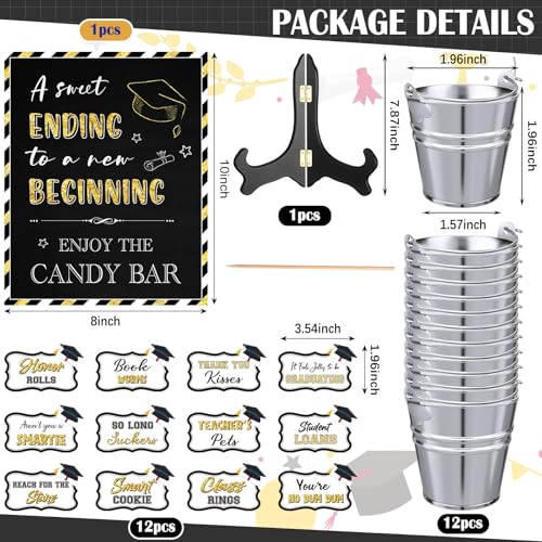 image for Nuogo 34 Pcs 2026 Graduation Candy Bar Set Class of 2026 Mini Candy Bu