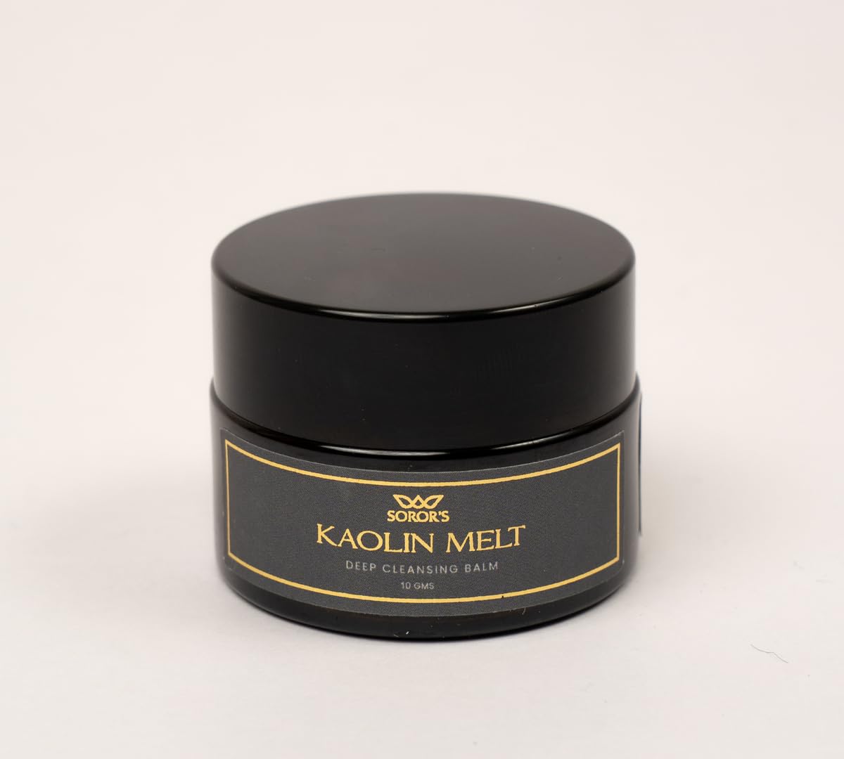 SOROR'S Kaolin Melt Cleansing Balm 10gms | For Clean, Smooth & Fresh Skin | With 100% Pure Sesame Oil, Castor Oil & Kaolin Clay | Cleanse Dirt, Non Greasy Makeup & Sunscreen | For All Skin Types (Pack of 1)