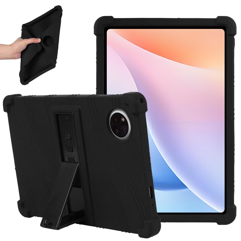 Étui DOOGEE Tab A9 Plus béquille silicone noir antichoc 10,9 - 7