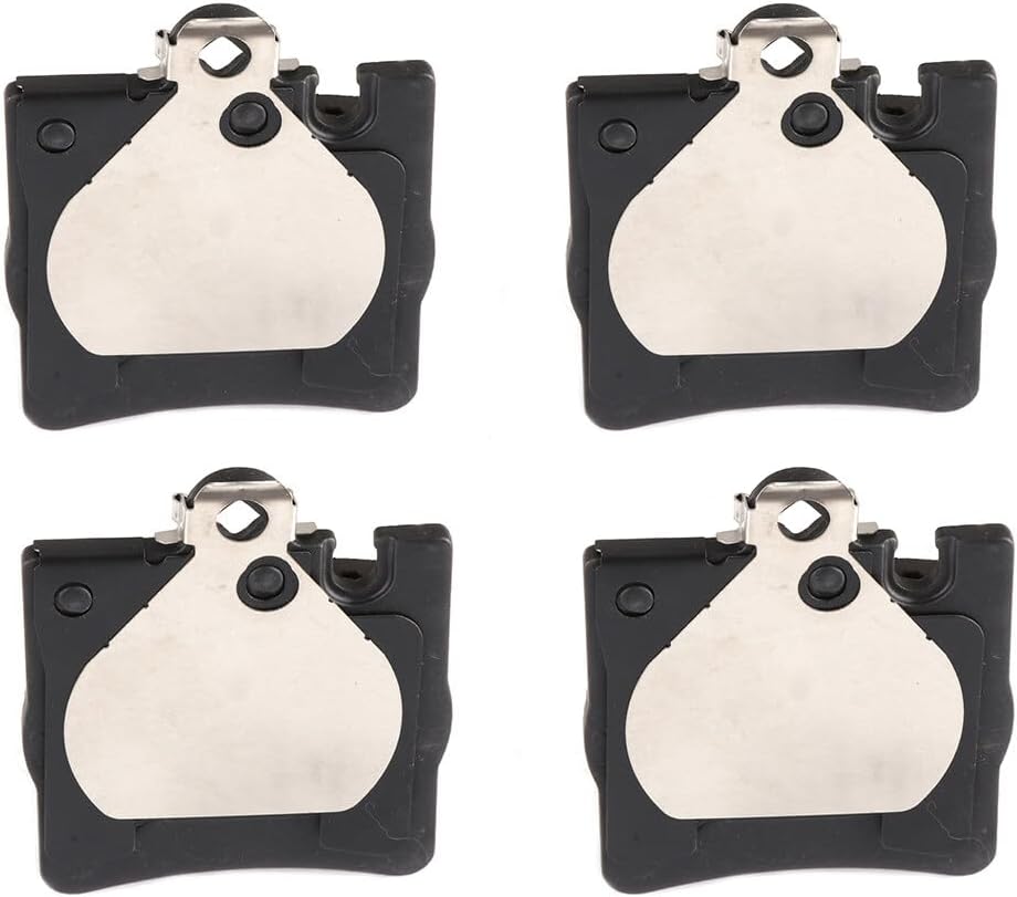 AUTOMUTO 4PCS Rear Semi-Metallic Disc Brake Pads Set D873 For Mercedes-Benz C230 C240 C280 C320 C350 CLK320 CLK350 CLK430 E300 E320 E420 E430 SLK280 SLK300 SLK350