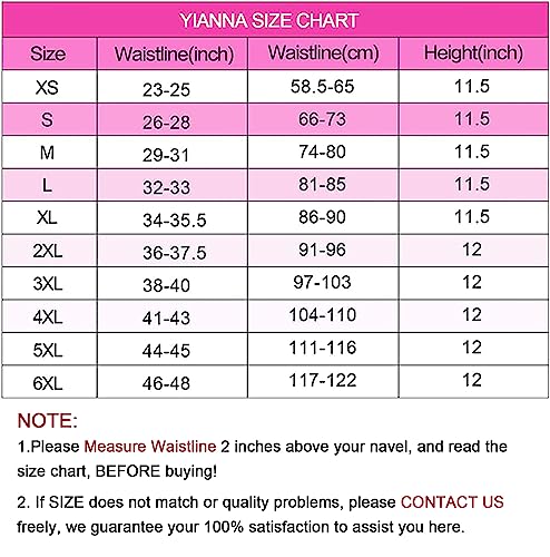 Yianna Breathable Waist Trainer For Women Underbust Latex Sport Girdle Corsets Cincher Hourglass Body Shaper, (Black, M) #TOP2