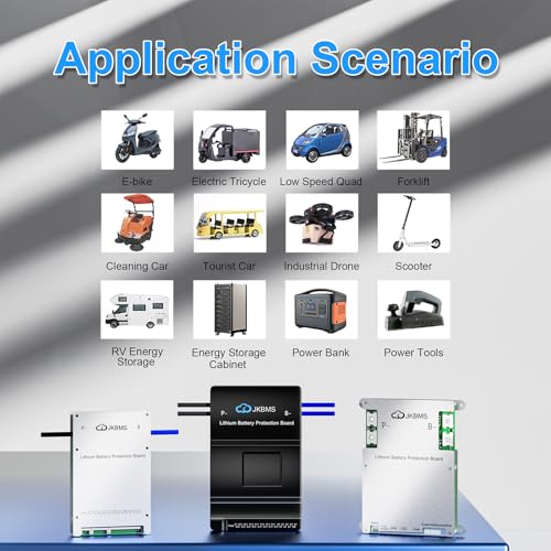 Image of JKBMS Smart BMS 3S-8S 100A 1A Active Balancer JK-B1A8S10P | JK BMS for LiFePO4 Li-ion LTO batteries with Bluetooth RS485 and multi protection system