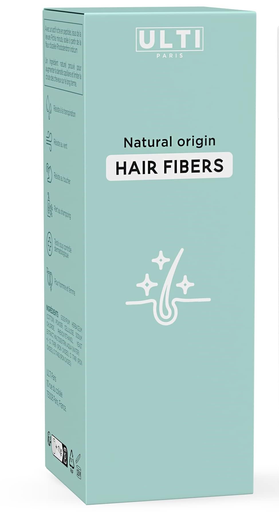 Fibras Capilares - 27g - Polvos pelo Hombre y mujer | 100% natural (castaño medio) - Polvo pelo - Fibra Cabello (27g, castaño medio)