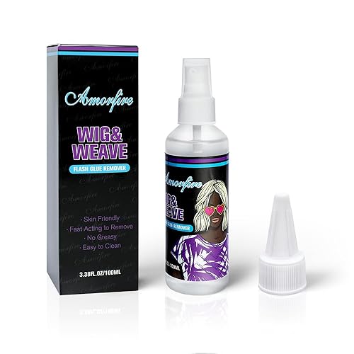 Removedor de pegamento de encaje, 3.38 onzas líquidas, para pelucas de encaje frontal, removedor de extensiones de cabello con cinta adhesiva de