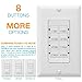 TOPGREENER Countdown Timer Switch, Bathroom Timer Switch for Fans, Lights, Ventilation, 1-5-10-30-45 min, 1-2-4 hr, 600W LED, 1/2HP, Neutral Wire Required, UL Listed, TGT08, White