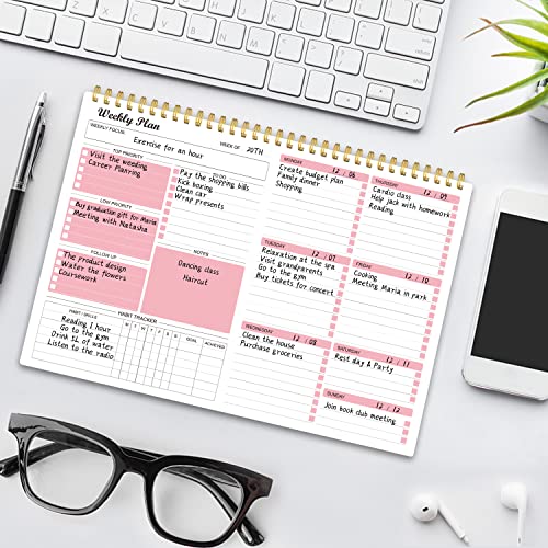 Weekly Planner Notepad Undated Weekly Goals Schedule Planner To Do List Notebook Planning Pad Calendars Organizers Habit Tracker Journal for Man & Women,52 Weeks (8.5x12") - Thumbnail 7
