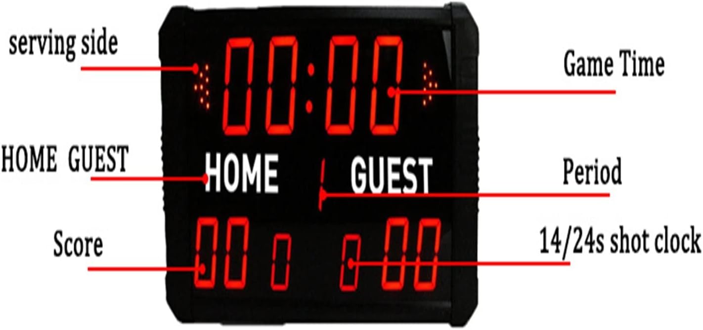 Electronic Scoreboard Multifunctional Portable Table Tennis Score Board Sports LCD, Digital Scoreboard for Basketball Table Tennis Baseball Soccer Volleyball,Scoreboardappremote-1