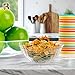 R-kay 6 Pack Extra Large Serving Bowl - 96 Ounce Plastic Serving Bowls For Entertaining - Clear Plastic Bowls For Salads And Snacks - Disposable bowls For All Occasions