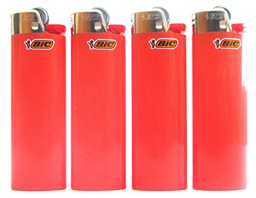 LIGHTERS Bic Orange Full Size Lot de 4