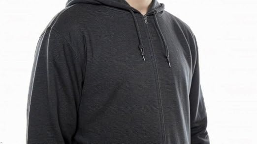 トップス N clothing size 40 DOUBLE THICKNESS HOOD Cottonhood Lightweight Jersey Zip Hoodie for Men – Full Zip Casual