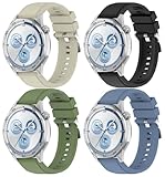 Gransho compatibile con Huawei Watch GT6 Pro 46mm / GT6 46mm Cinturino per Orologi, Silicone Cinturino per Orologio, Cinturino di Ricambio Quick-Fit NO250913 (22mm, A [Pack of 4])