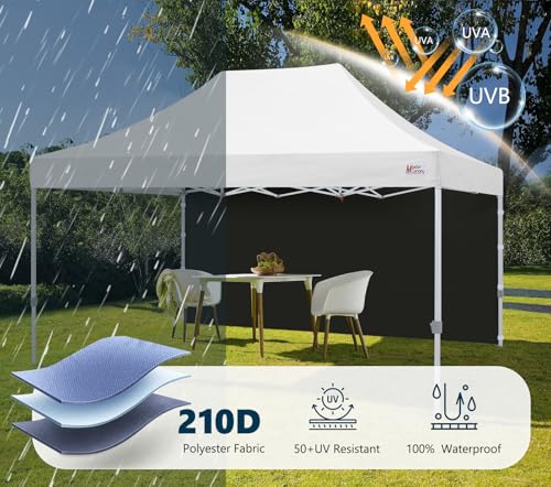 Image of MASTERCANOPY 10x15 Pop Up Canopy Sidewall Only 1-Pack Black
