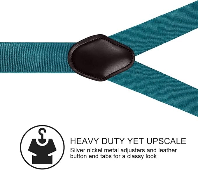 Image of Suspenders for Men, Adjustable Suspenders with Elastic Straps Y-Back Construction Heavy Duty for Work