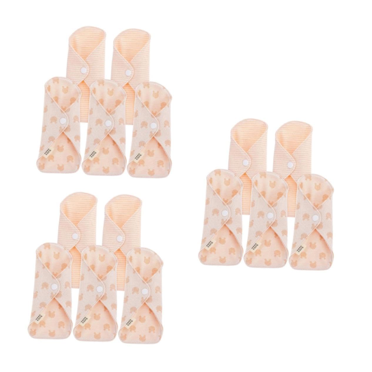 3 Juegos Compresas Menstruales Toalla Sanitaria De Algodón Compresa Lavable Para Mujeres Almohadillas Para Mujeres Diarios De Tela Almohadilla De Toalla 5 Piezas * 3
