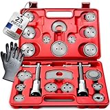 TRESKO® Coffret Repousse Piston d'étriers de Freins Set de 23 pcs INCL. Gants, pour Remplacement...