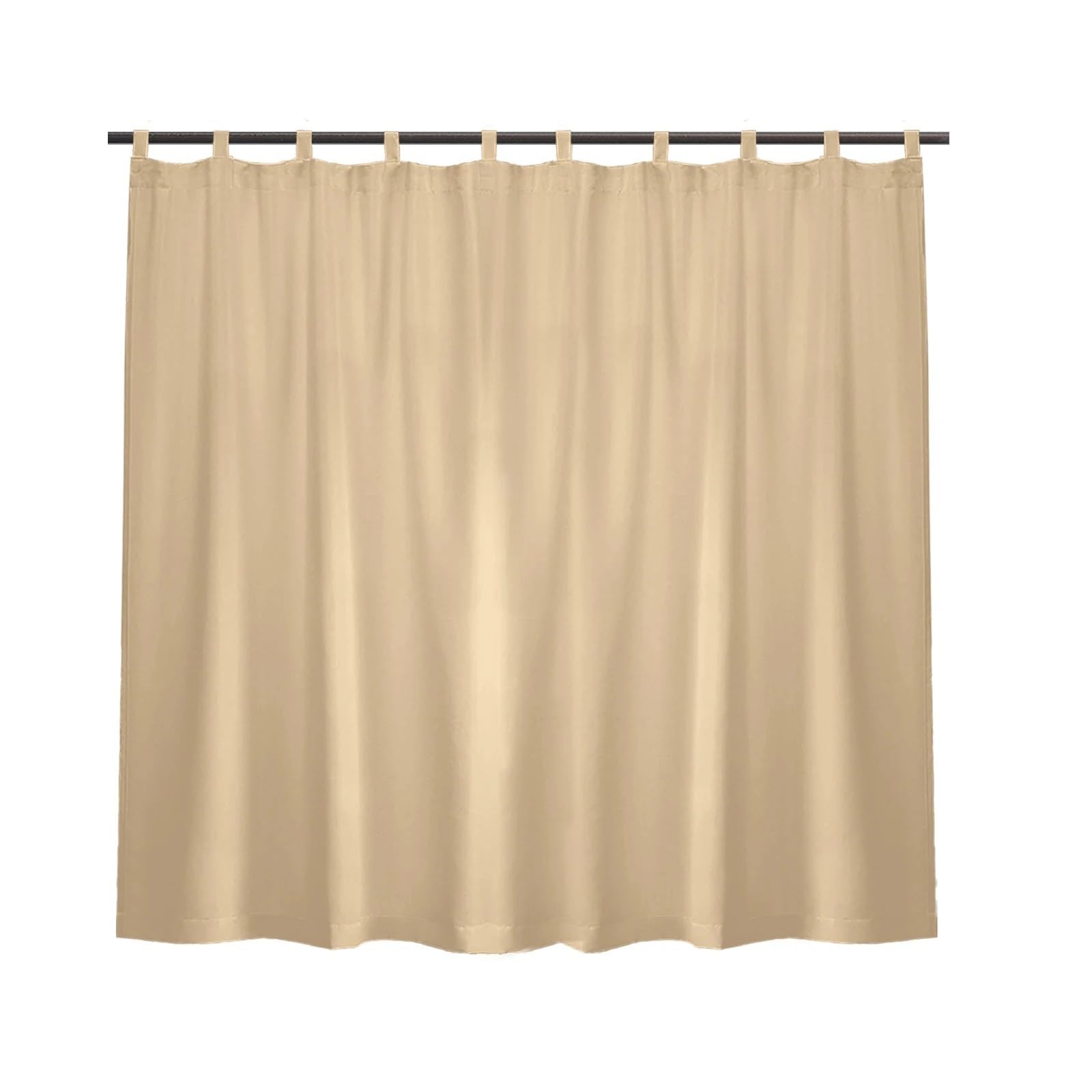 YXINAER Pergola Curtains Large Patio Waterproof Curtains Outdoor Garden Blackout(Beige,254x213CM)