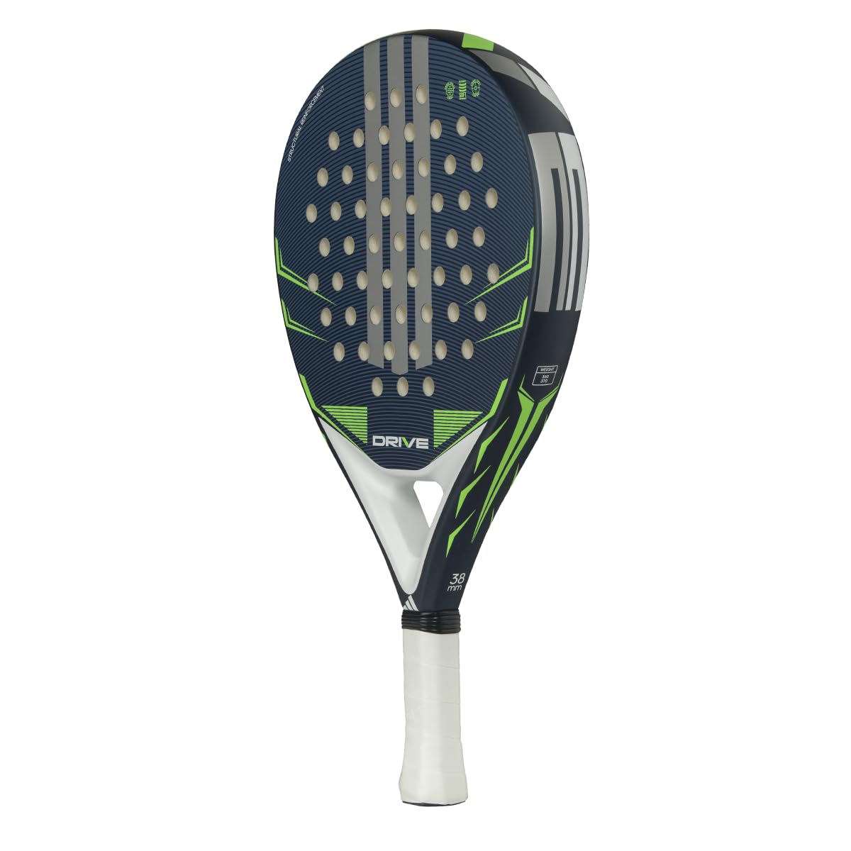 adidas Drive Raquette de Padel Bleu 2026 Forme Ronde Fibre de Verre Caoutchouc EVA Soft Performance