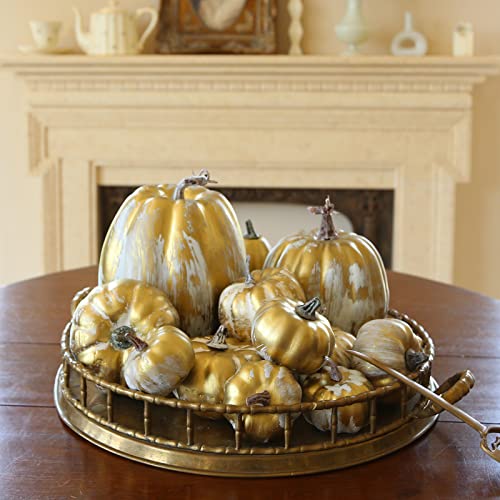 image for Joyhalo Pumpkin Decor- 14 Pack Pumpkins for Decorating, Pumpkin Decora