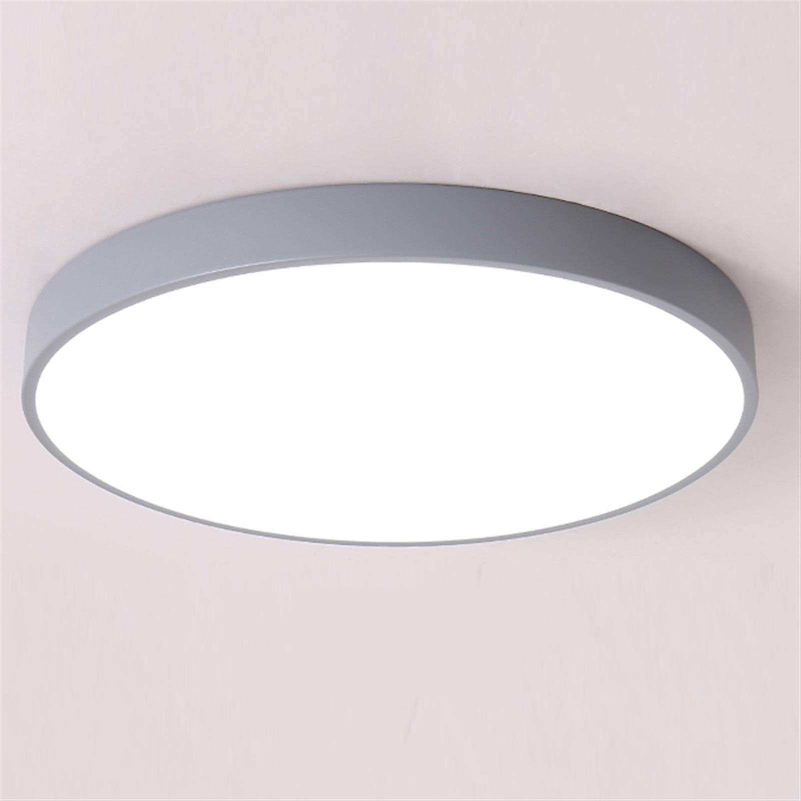 Plafonnier LED moderne gris 64W pour salon et cuisine blanc froid
