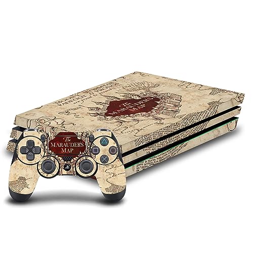 Autocollant Harry Potter Carte du Maraudeur pour Console PS4 Pro et Manette DualShock 4