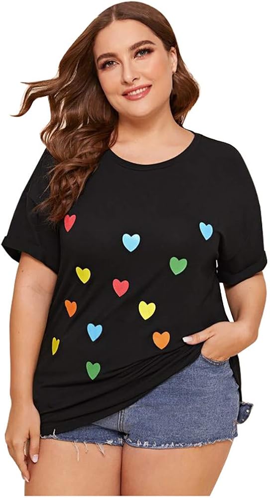 Plus size heart shirt Clearance