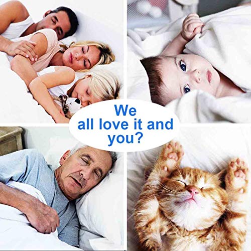 TEKAMON All Season Cal King Comforter Winter Warm Soft Quilted Down Alternative Duvet Insert with Corner Tabs, Luxury Fluffy Reversible Hotel Collection,White,104 x 96 inches - Thumbnail 3