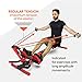 Yonxuleo 3-in-1 Foldable Rowing Machine and Ab Machine with LCD Monitor for Full Body Workout, Burning Calories and Getting Healthier,Rowing&Abdominal Trainers Machine Home Gym Fitness Equipment