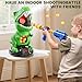 XINNOVEL Movable Dinosaur Shooting for Toys Kids 4-6, Electronic Kids Target Games w/Air Pump Gun, LCD Score Record, Sound, 24 Foam Balls, Birthday Gifts for 3 4 5 6 7 8 9 Year Old Boys Girls