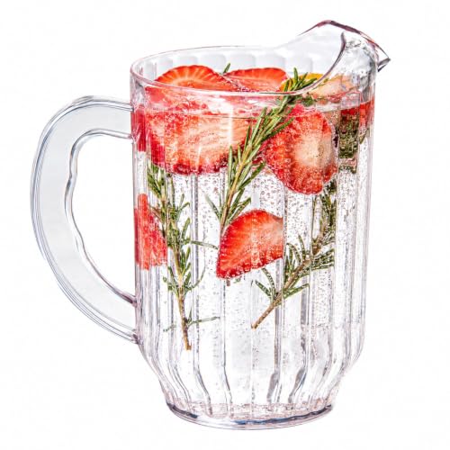 Image of Restaurantware 60 oz Clear Plastic Water Pitcher