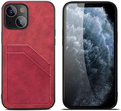 Housse iPhone 13 antichoc KANUZ rouge, protection appareil photo et écran
