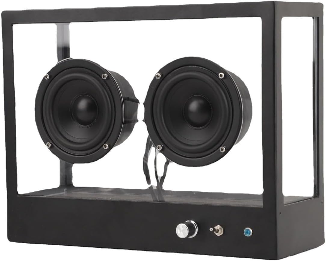 Altoparlante Bluetooth a cassetta, portatile, minimalista, con riproduzione USB/AUX, perfetto per regalo, ufficio e soggiorno, design trasparente