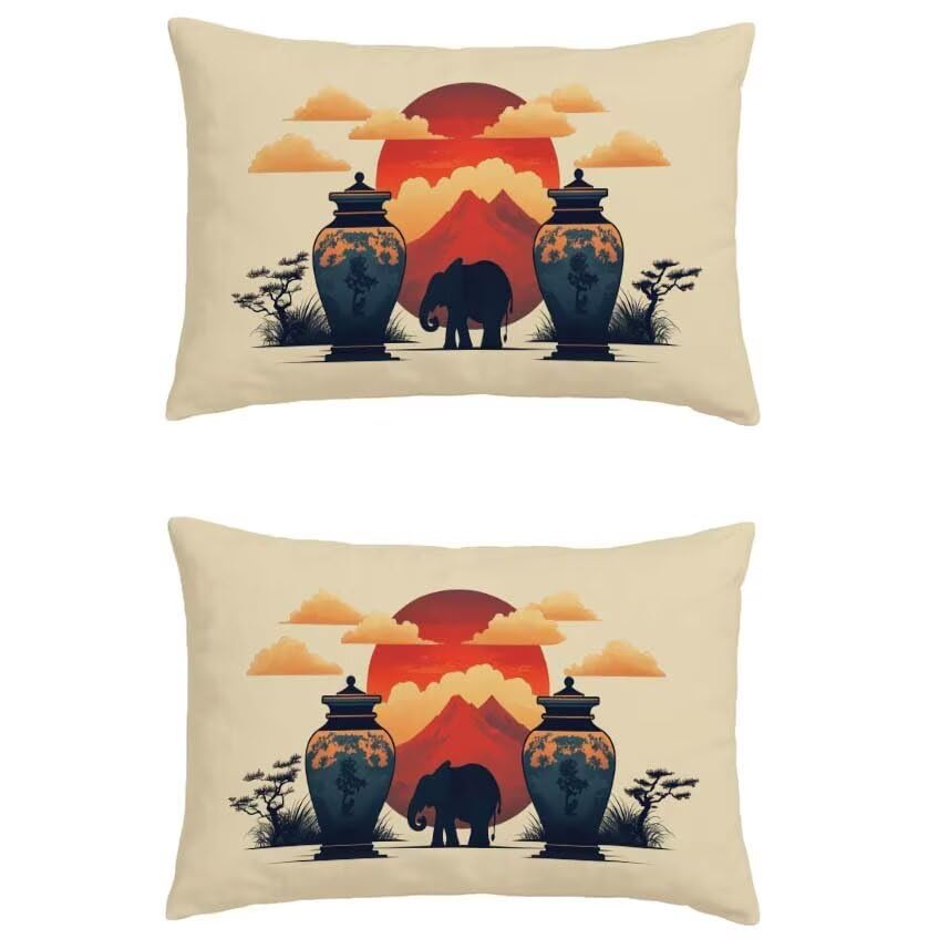 Housse de coussin 60x90cm imperméable pour confort de patio automne