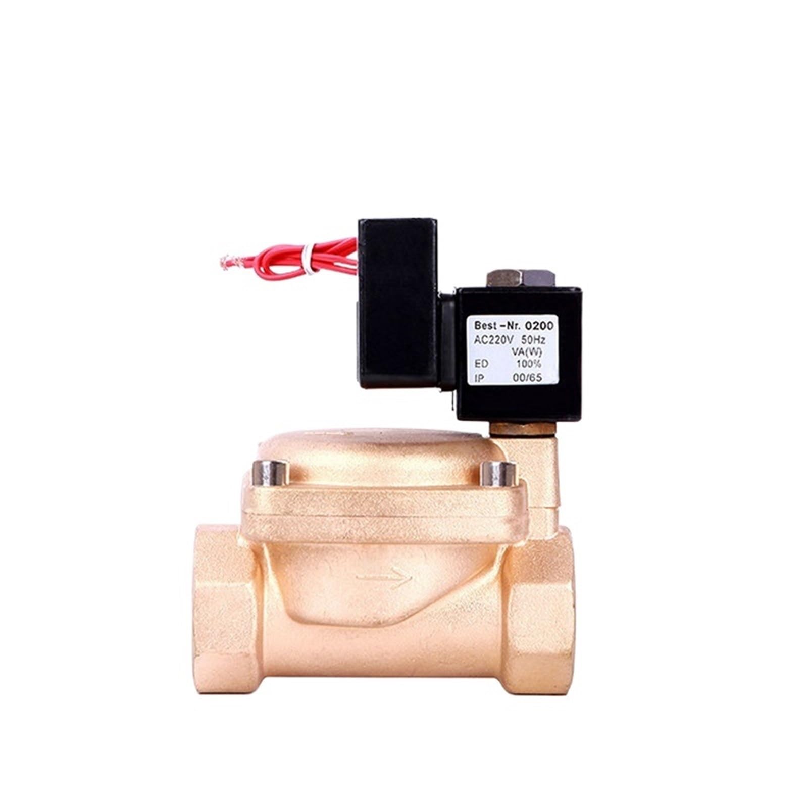 Électrovanne en laiton haute pression 1-1/4 commande pilote 110V Viton
