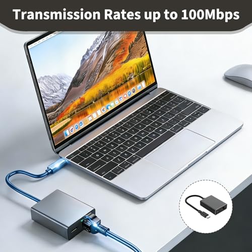 Vnuipofa Adaptador Ethernet para Fire TV Stick 4K Chromecast, Adaptador Micro USB a RJ45 100 Mbps, con LED para Fire TV Stick, Chromecast, Google Home Mini y Otros Dispositivos de Streaming (Negro) - imagen 4