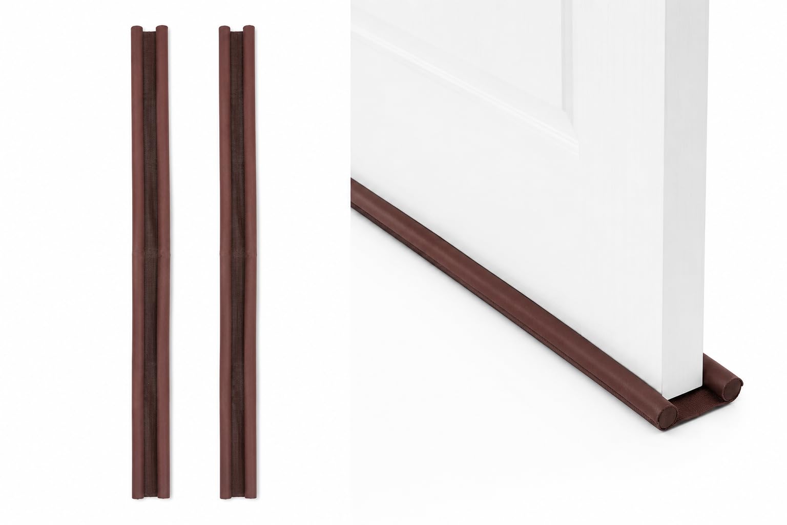 Avinash Prime Door Draft Stopper, Brown, Foam & Fabric, 39 Inch, Blocks Dust, Noise & Air, Pack of 3-image-23