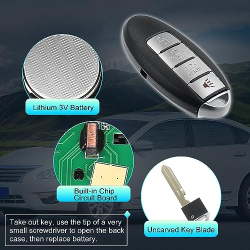 Télécommande Nissan Altima Maxima Perdue Clé Remplacement 4 Boutons KR55WK48903 - 4