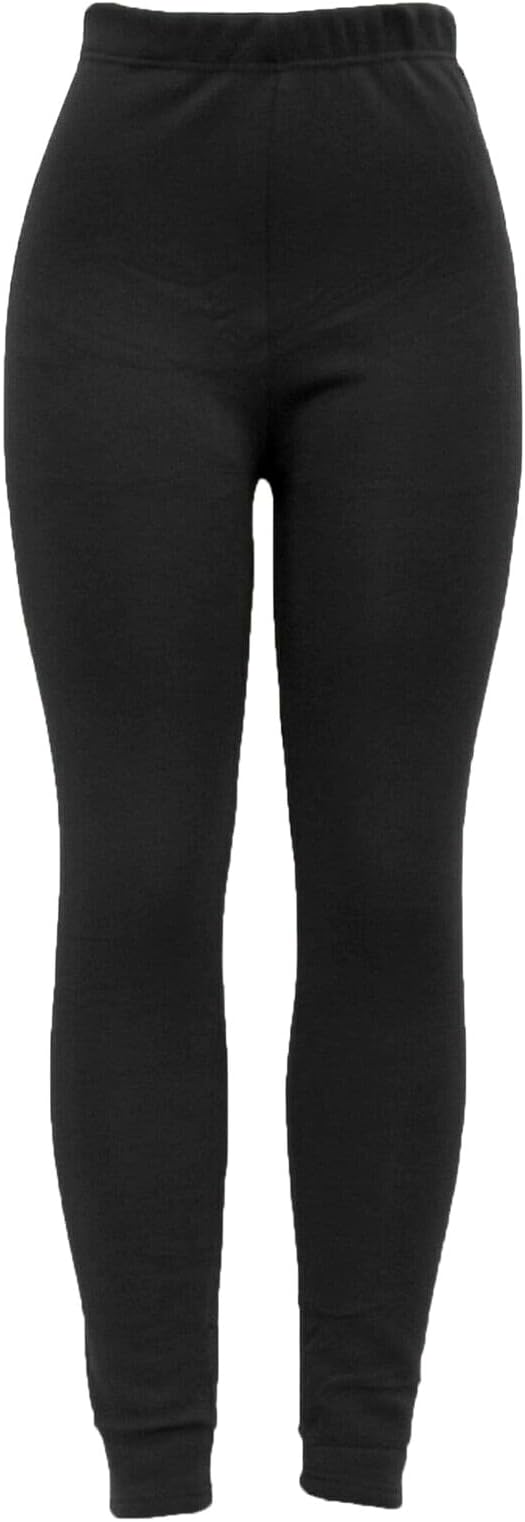 Ladies Thick Winter Thermal Leggings Fleece Lined Warm High Waist Size UK 16-22 (Black, 20)