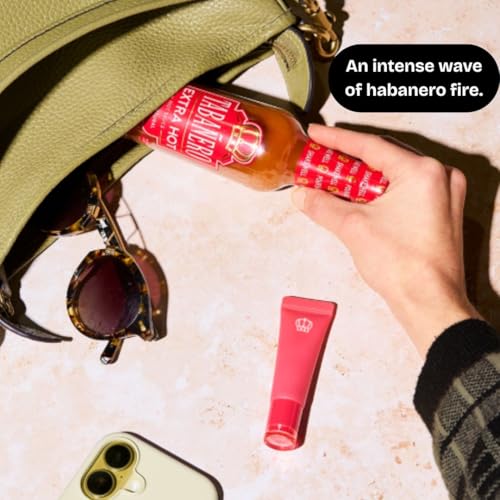 Image of Tabanero Extra Hot Sauce, Made in the USA, Sodium, Small Glass Bottle, 5 oz