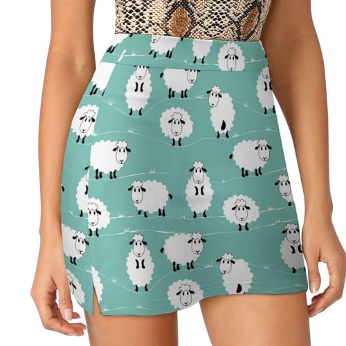 Mini jupe de course Mouton Blanc pour vos sessions running et fitness - 2