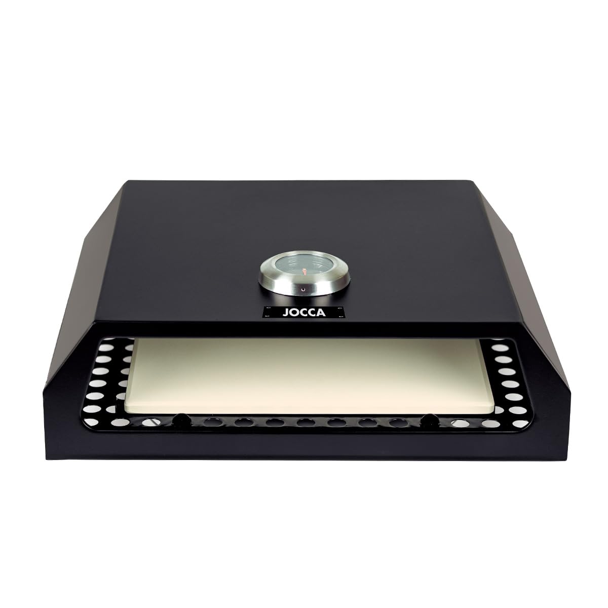 Jocca - Horno para Pizza Accesorio Barbacoa de Acero Inoxidable con Termometro y Piedra, Compatible con Barbacoas Carbon y Gas, Modelo 2373