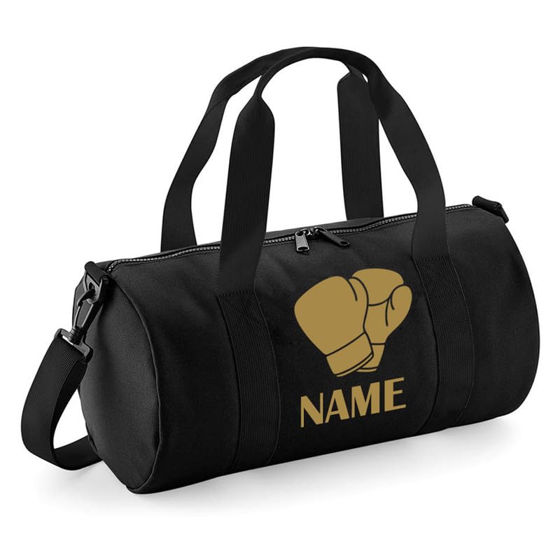 Personalised Boxing Barrel Bag Gloves Kick Boxing School Gym Kit Bags Kids Travel Duffle Bags Custom Name Sports Backpack