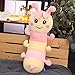 LSCRFC Mignon en Peluche Long Oreiller de Couchage coloré Chenille Oreiller poupée marionnette poupée 70 cm Rose