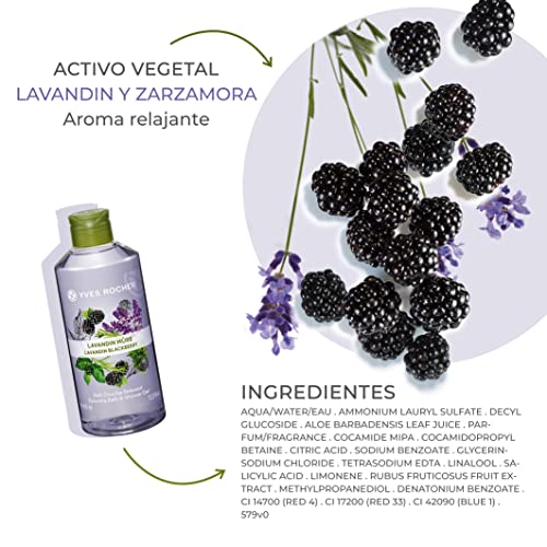 Yves Rocher Relaxing Bath and Shower Gel, Lavandin Blackberry, 400ml - Image 2