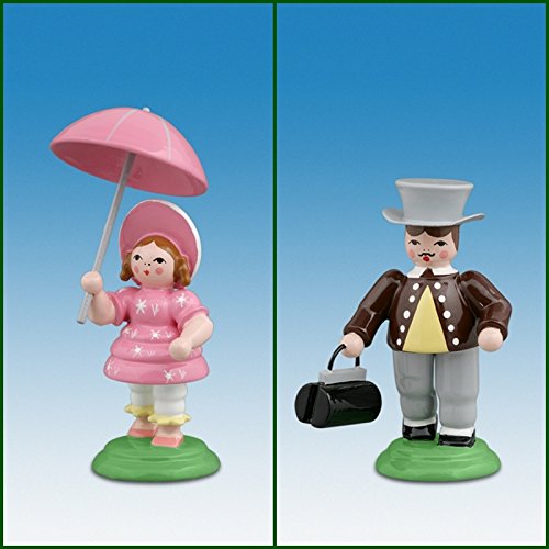Figurine en bois ressort 7cm cadeau deco montagne traditionnel Meier