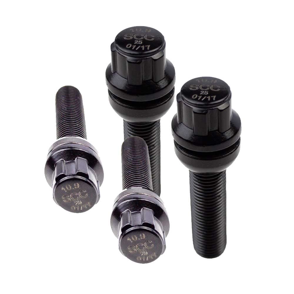 Antivol de jante type B Noir – M12 x 1,5 – Boule R12 – L : 50 mm – SW 17